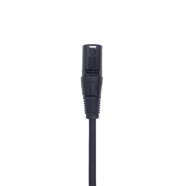 DMX-kabel, 1 meter længde, 3-pins konfiguration, kompatibel med scenelysstyringssystemer, skærmet kabel, CE- og FCC-certificeret