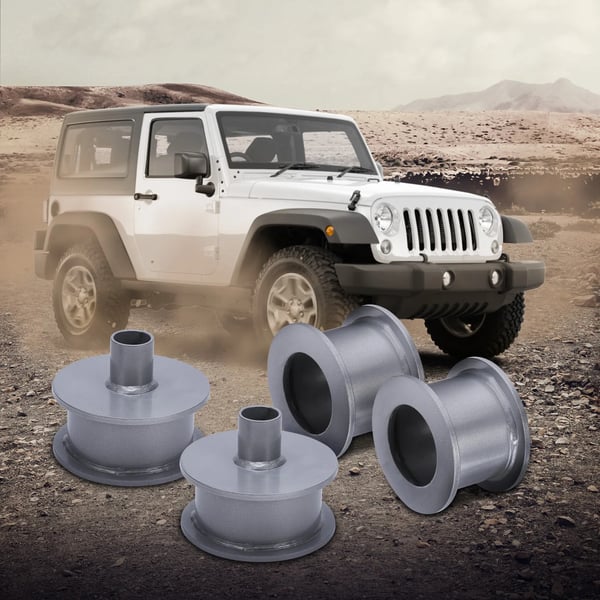 Niveaukit, 3" Forhøjelse, 3" Bageste Forhøjelse, Passer til Jeep Wrangler JK 2007-2018, Højtydende Materiale, 9000g Vægt