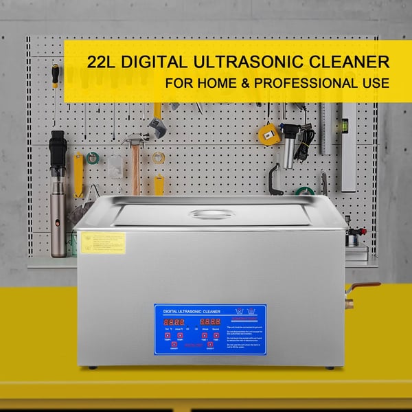 Ultralydsrenser, 22L kapacitet, digital varmelegeme, justerbar temperatur