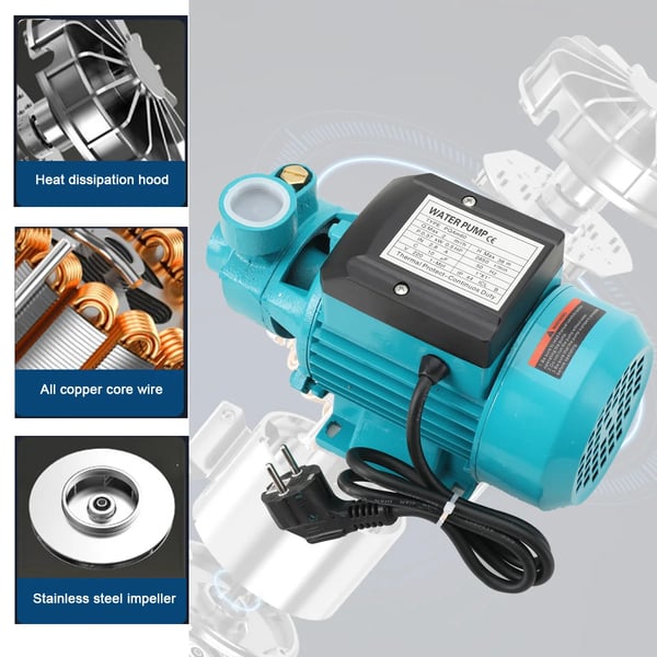 Industriel Vandpumpe, Høj Effektivitet, Holdbar Konstruktion,220V, EU