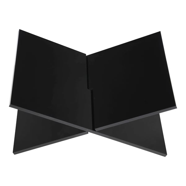 Acryl Bogholder, Pladsbesparende Design, Letvægts og Holdbar,sort
