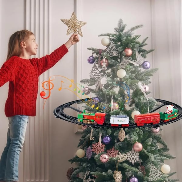 Juletog Legetøjssæt, Lys, Musik,Rød