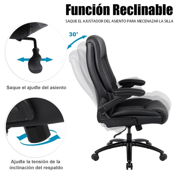 Toimistotuoli, Ergonominen Muotoilu, Kestävä Tuki,musta