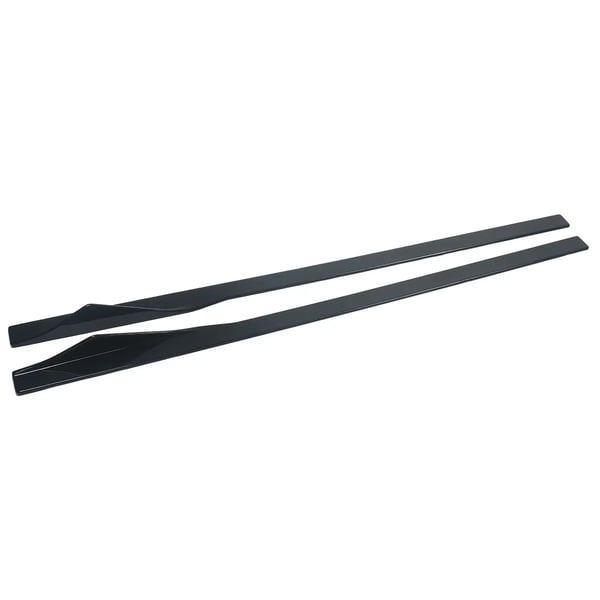 Side Skirt, Kompatibel med Performance M Sport Bumper, Holdbart ABS Plast,Glansende Sort
