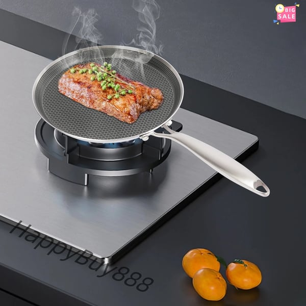 Stegepande, Non-Stick Overflade, Holdbar Konstruktion,sort