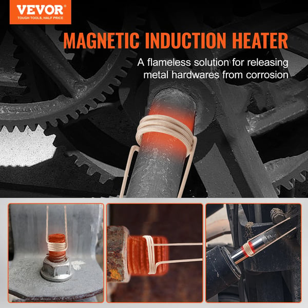 Magnetisk induktionsvarmer, 1000W effekt, ergonomisk håndtag,220V