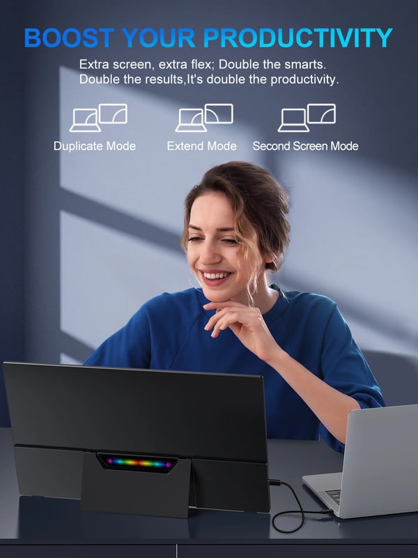 UPERFECT 18,5" Spelmonitor, 120Hz Uppdateringsfrekvens, IPS-panel,EU