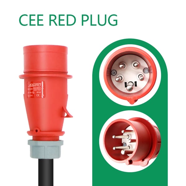 EV-lader, 11kW effektudgang, 16A strøm,TYPE2, F1-11kw