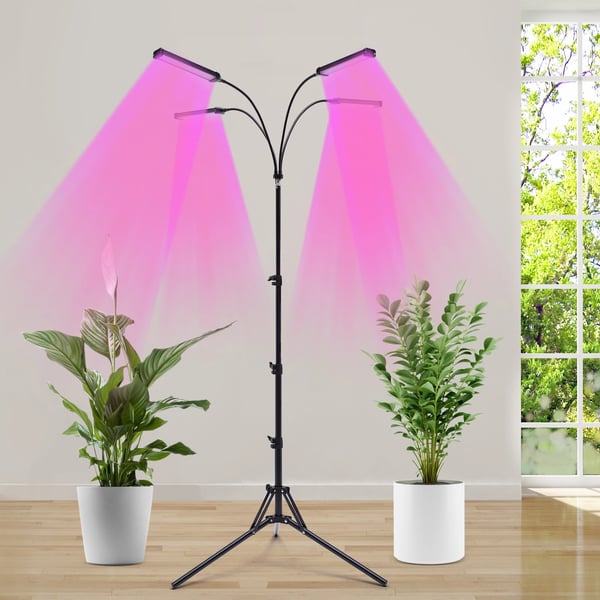 LED-kasvivalo, 30W teho, 10 himmennettävää tasoa, säädettävä jalustan korkeus