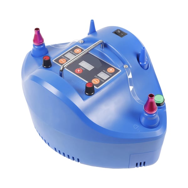 Ballonpumpe, justerbar oppustningstid, kompakt design, flere dyser, brugervenlig betjening