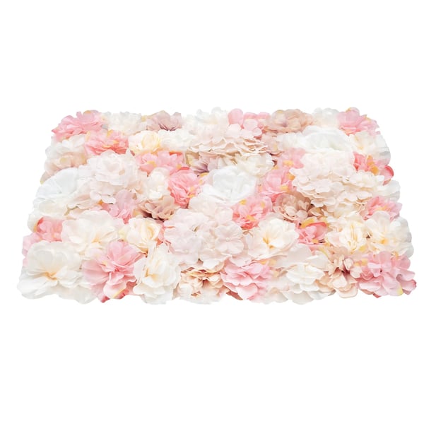 Kunstige Blomster Vægpaneler, Elegant Design, Perfekt til Begivenheder,Pink