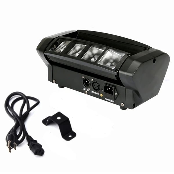 RGBW LED -liikkuva päävalaisin, 80W teho, DMX-ohjaus,Mini -hämähäkki