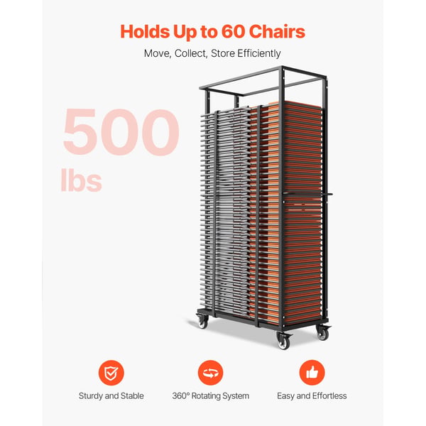 Stoleholdervogn, Robust Design, Nem Manøvrering,500 LBS