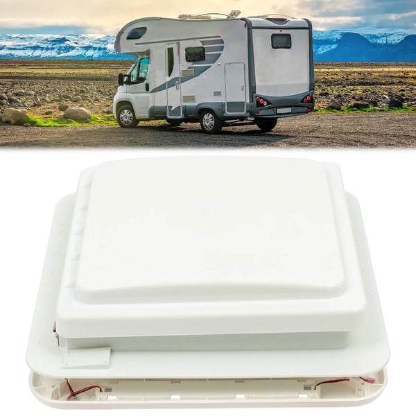 RV-takfläkt, effektiv luftflöde, tyst drift,Beige
