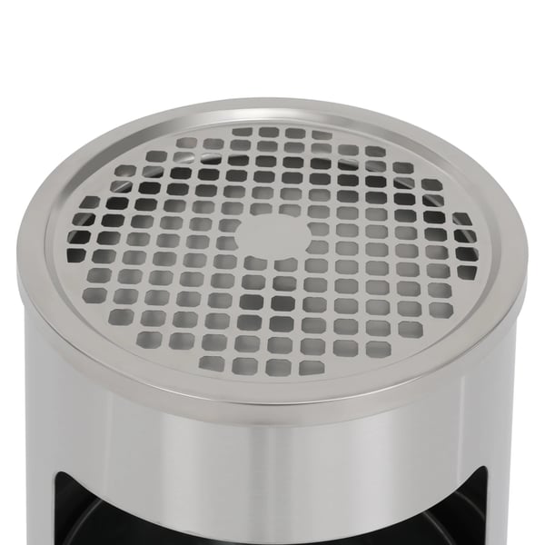 Affaldsbeholder, Rustfrit Stål, Aftagelig Indre Spand,12L, Sølv