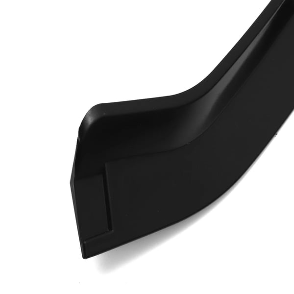 Front Nedre Bumper Lip Splitter, Holdbart Plastik, Nem Installation,Glansfuld Sort