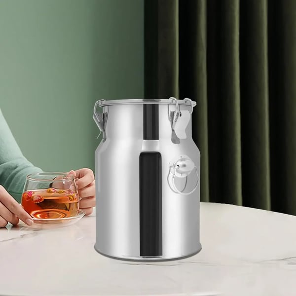 Mælkefad, 4L kapacitet, tætsluttende design,Sølv