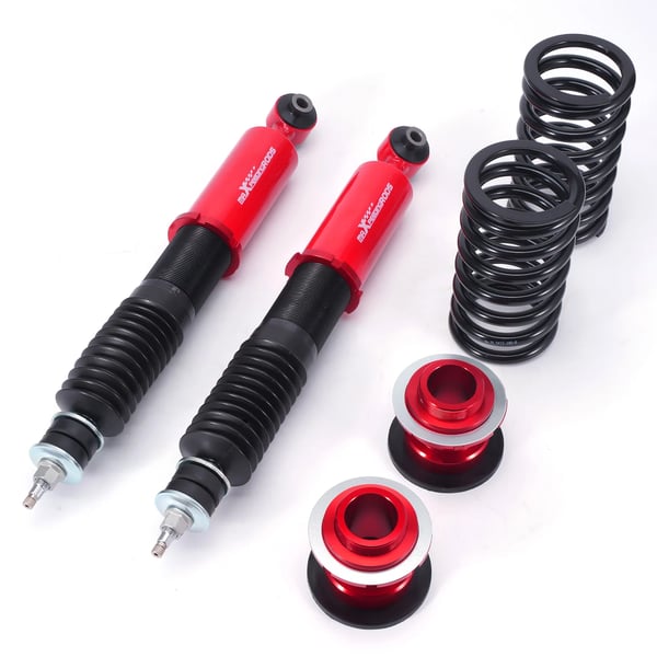 Coilovers, Justerbar Højde 1-3 tommer, 24-Trins Dæmpningssystem, Højstyrkestål, Belastningskapacitet 2000 lbs, Passer til Ford Mustang 2005-2014