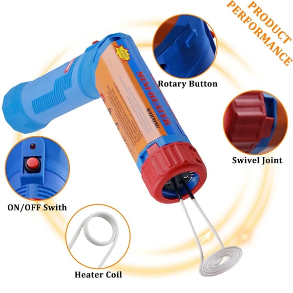 Magnetisk induktionsvarmer, hurtig opvarmning, flammefri drift, 1100W, EU-stik