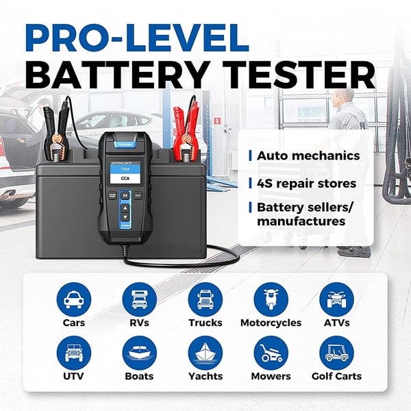 Batteritesteren, indbygget printer, bred testområde,BT300P