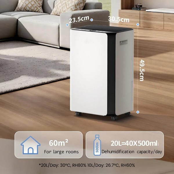 Avfuktare, 20L kapacitet, smart kontroll,OL20-BD068CF