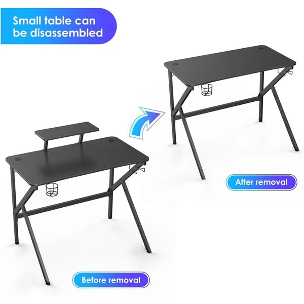 Gamingbord, Ergonomisk Design, Praktiske Funktioner,sort