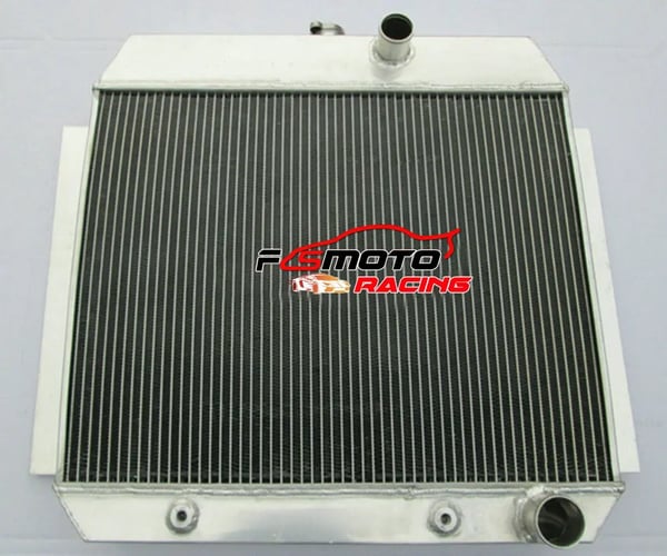 Radiator, Aluminium Materiale, Kerne Størrelse 350 × 668 × 16 mm, Indløbs/Udløbs Størrelse 32/32 mm, Til CHEVY L6 Bel Air 1951-1954