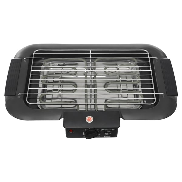 Elektrisk Grill, Justerbar Temperatur, Non-stick Overflade,sort