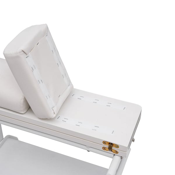Fodbadvogn, Robust Design, Pladsbesparende Funktion,HVID