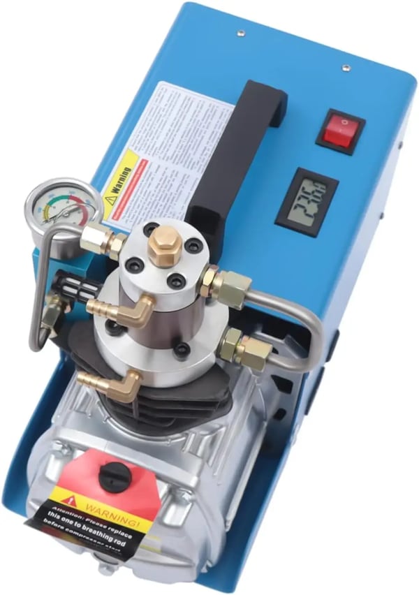 Elektrisk Luftkompressor, 4500 PSI, 13 gal/min Luftstrøm,Blå, EU