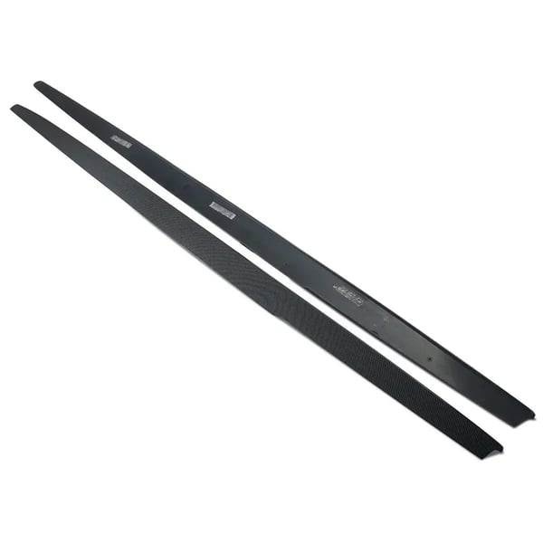 Side Skirts Panel, Carbon Fiber Look, Kompatibel med Luxury Sedan 528i,som vist