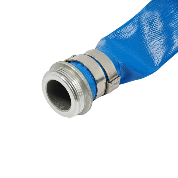 Vattenavloppsslang, Hållbar PVC, Mångsidig för Bevattning och Dränering,50ft, Blå