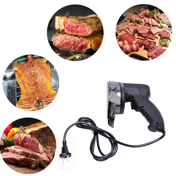 Kebab Skærer, 80W, 220V~240V, 23*16*13 cm, EU Stik Type, 1-8 mm Skæredybde