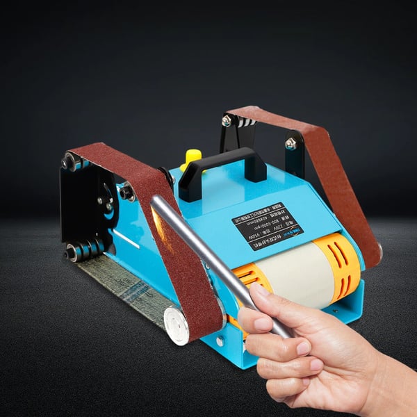 Båndsliber, 950W Effekt, Justerbar Hastighed,Blå