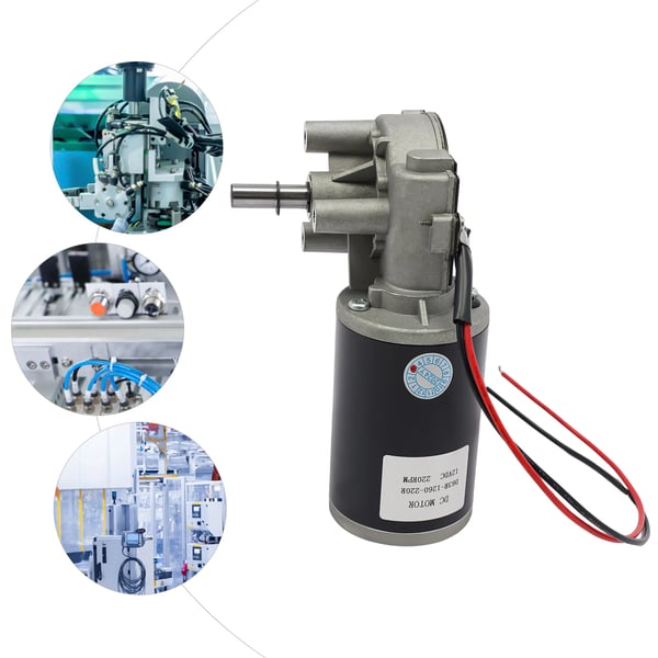 Variabel Hastighedsmotor, 60W Effekt, 220 RPM Hastighed, 12V DC Spænding, 63 mm Motordiameter, Holdbar Aluminiumskonstruktion
