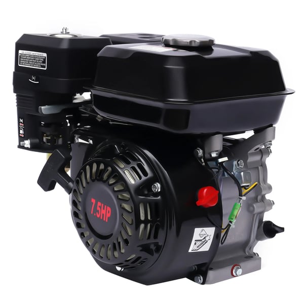 Benzinmotor, 5,1 kW effekt, 215 ml slagvolumen, 4-takts OHV, 3,6 L brændstoftankkapacitet, rekylstartmode