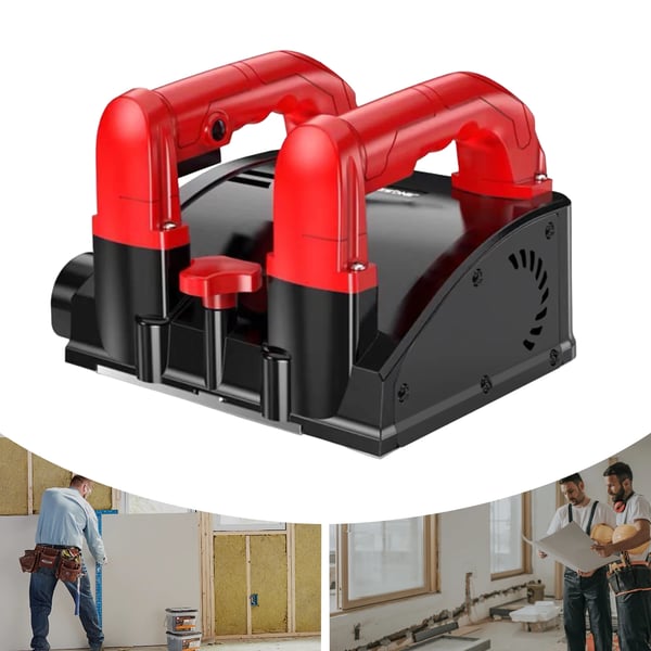Vægskærer, 1200W effekt, justerbar dybde,EU, Rød
