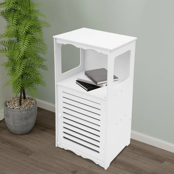 Opbevaringsskab, Fritstående, Alsidig Design,Hvid