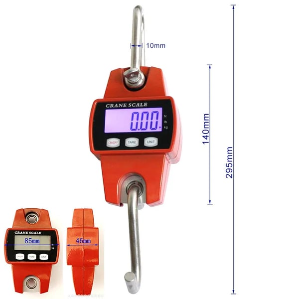 Hängande Viktvåg, Hög Noggrannhet, LCD-Display,300 Kg