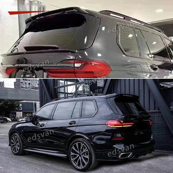 Bagagerumsspoiler, ABS-plast, passer til luksus-SUV 2019-2024,Glansende Sort
