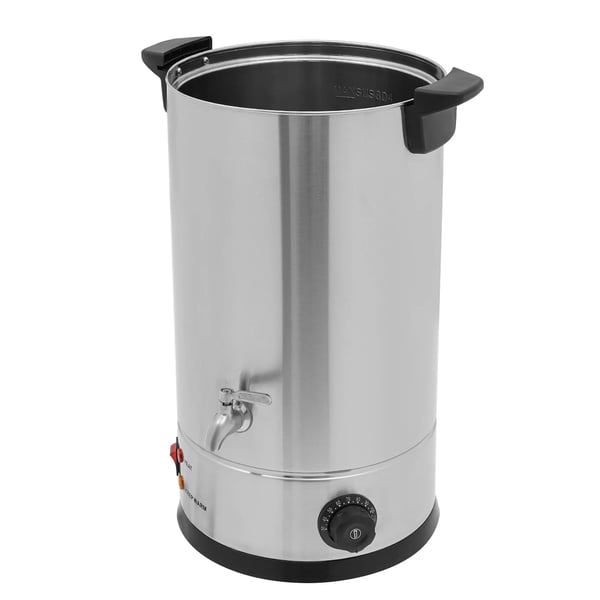 Stearinlysfuser, 15 liter, 1800 watt, temperaturinterval 30-110℃, dobbelt ringopvarmning, indbygget tørbrændingsbeskyttelse