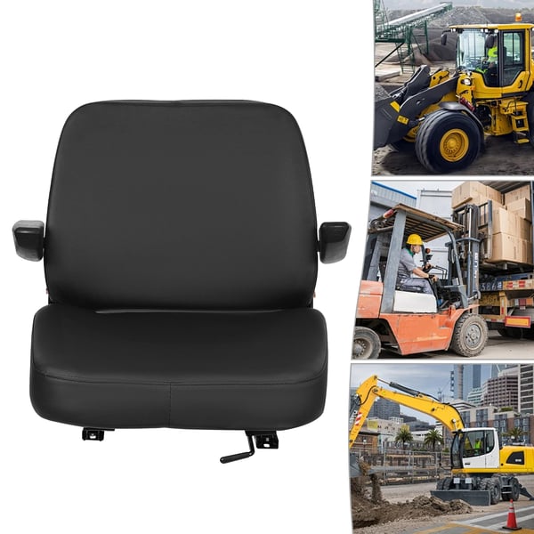 Gaffeltruckstol, Justerbara Armstöd, Hållbar Konstruktion,svart