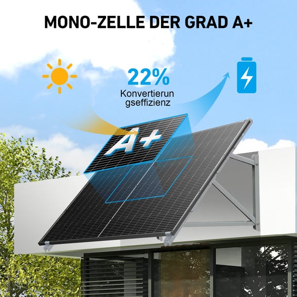 Solpanel, Hög Effektivitet, Hållbar Konstruktion,400W