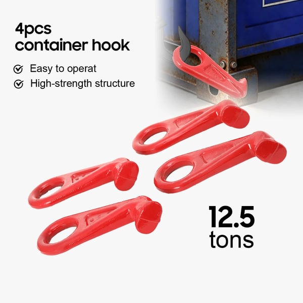 Container Løftekrog, 12,5 Ton Belastningsevne, Smedet Legeret Stål, 45 Graders Vinkel, Modelnummer JGJ-WWHTJ-010, Standard Industrielle Dimensioner