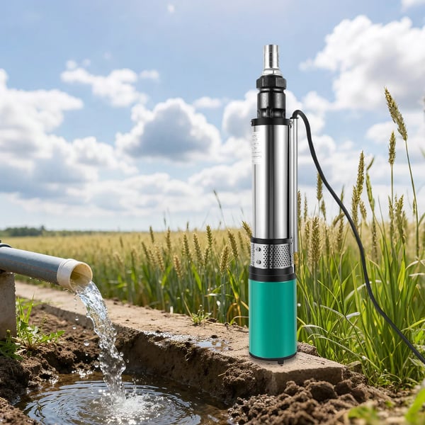 Dybbrøndspumpe, Høj Effektivitet, Kompakt Design,EU, 220V