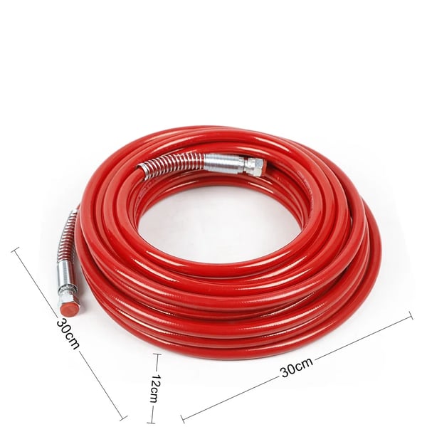 Malersprøjte slange, 3300 PSI, 49,21 ft længde, 1/4 tomme stik, temperaturinterval -10°C til 60°C