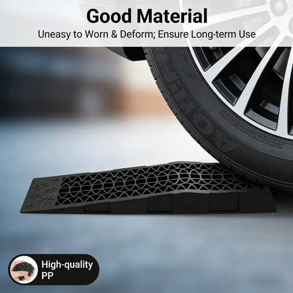 Automotive Plast Ramp, Belastningskapacitet 3T, Maksimal Højde 70mm, Tiltvinkel 8.6°, Dimensioner 69.8x20x7.8cm, Antal Stykker 2