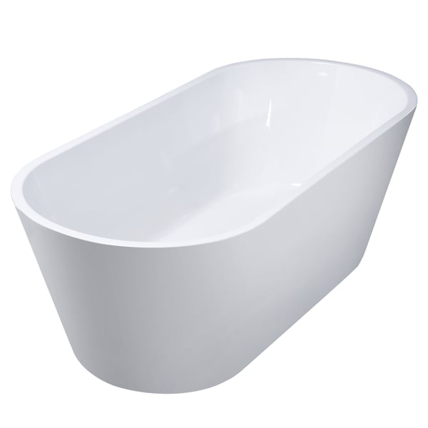 Lykke Badekar Polar Deluxe 1600x750x580mm, hvit