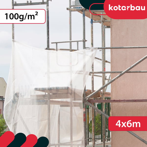 KOTARBAU presenning skyddande överdrag starkt tjockt universell förstärkt vattentät transparent växthus 120 g/m² 4x6 m