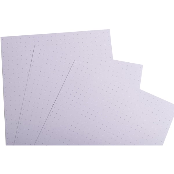Exacompta 12x kartotekskort 125x200mm, 205gsm, Dot - hvid 10703E